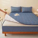 Çift Kişilik Yatak için Pamuklu Yatak Koruyucu - 20 cm Derinliğinde Fermuarlı Tam Kapsayan Yatak Örtüsü (# 3 180x200) - Su Geçirmez Toz Akarı ve Alerjiye Dayanıklı
