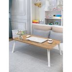 Cift Kisilik Yatak Sehpasi - Atlantik Cam - Oval Kenar 80X40
