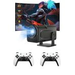 Çift Kollu Game Box Projeksiyon Kumandalı Android Tv Dahili Hoparlör