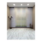 Çift Mekanizmalı Açık Gri Çizgili Desenli Tül ve Beyaz Mat Stor Perde 120 x 260 Gri 77500-V5-P1000