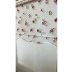 Çift Mekanizmalı St 045 Ekru 140 X 260 Çiçekli Tül Stor ve Ekru Stor Perde