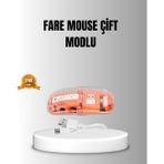 Çift Modlu Kablosuz Bluetooth 5.0 + 2.4ghz Mouse - 3 Cihaz Bağlantılı, Hızlı Geçiş Düğmeli ( Lisinya )