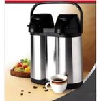 Çift Musluklu Premium Paslanmaz Çelik Termos Dispenser – Vakum Yalıtımlı Sıcak & Soğuk İçecek Servisi.