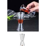 Çift Ölçülü Polikarbon Kokteyl Bardak 20/40ML, Pratik ve Şık Tasarım - Altın