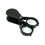 Çift Optik Lens Katlanan Cep Büyüteç