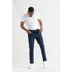 Çift Pileli Regular Fit Beli Lastikli İplikli Yazlık İnce Kumaş Erkek Jogger Pantolon LACİVERT 52