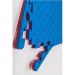 Çift Renk Mavi/kırmızı Tatami Minderi 100X100 Cm, 26MM Kalınlık - Ahşap - Ceviz