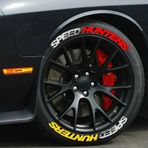 Çift Renk Speedhunters Lastik Yazısı 2.5 Cm Ürün 4 Adet Araç Motorsiklet Lastik Sticker
