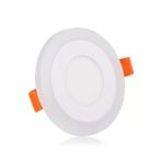 Çift Renkli 3+3 Watt Led Panel Tavan Spot Lambası - Mavi-Beyaz