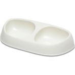 Çift Renkli, Şık Kedi Mama Kabı, 2X200ML, Beyaz, Ergonomik ve Kullanışlı Tasarım - Seçenek 1