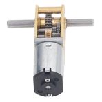 Çift Şaft Solucan Dişli Motoru, Fırça DC Motoru 15RPM DC3V Dişli Motoru Sabitleme montajı, akıllı Araçlar, Robotlar, Fırınlar, çamaşır Makineleri Için