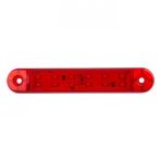 Çift Sıra Parmak Lamba 12 Led'Li 130Mm 12V-24V Kırmızı - FR0304-R
