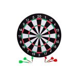 Çift Taraflı 44 Cm Dart Tahtası Ve 6 Adet Ok renkli