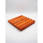 Çift Taraflı Ahşap Nihale - Dekoratif Tencere, Tava ve Çaydanlık Altlığı Açık Meşe (15X15 Cm)