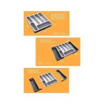 Çift Taraflı Ayarlanabilir Organizer Çekmece Içi Kaşıklık Uzayabilen Çatal Bıçaklık Düzenleyici - 01P-Pembe