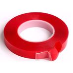 CIFT TARAFLI BANT 15mm x 5 mt KIRMIZI SEFFAF CEVHER CTB315