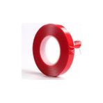 Çift Taraflı Bant 15mm X 5mt Kırmızı Şeffaf