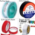Çift Taraflı Bant + Tamir Bandı + Teflon Bant + Elektrik Bandı