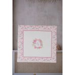 Çift Taraflı Bebek Battaniyesi - Minik Çiçekler Pembe Kız Cinsiyetine Uygun 80x80 cm Pamuklu - 80x80cm