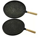 Çift Taraflı Döküm Granit Bazlama - Gözleme Tavası 36Cm (5250)