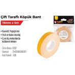 Çift Taraflı Köpük Bant 19Mm X 5M