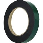 Çift Taraflı Köpük Bant Eva Montaj Bandı 18 mm x 10 Metre, Yeşil/Siyah