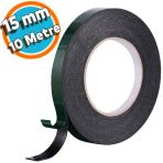 Çift Taraflı Köpük Bant Eva Montaj Bandı Siyah 15 Mm X 10 Metre