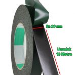 Çift Taraflı Köpük Bant Eva Montaj Bandı Siyah 20 Mm X 10 Metre