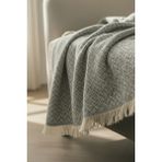 Çift Taraflı Pamuklu Koltuk,çekyat,berjer Örtüsü Şalı Kanepe Kılıfı / Şık Tasarım 170X210 - 170 x 210 cm - Gri