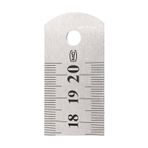 Çift Taraflı Paslanmaz Çelik Cetvel 20 CM Metal