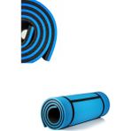Çift Taraflı Pilates Yoga Matı (180 X60 X1 cm ) Mat - Siyah - Mavi