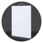 Çift taraflı plastik kesme tahtası mutfak için 45x30cm beyaz dayanıklı ev gıda hazırlık kurulu meyve sebze ve etler için kolay temizlenebilir kaymaz yüzey