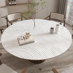 Çift Taraflı PU Deri Masa Pedi 120 cm (47 inç) Sehpa Mat Kalın Yemek Masası Koruyucu Çok Yönlü Masa Örtüsü Kahve ve Yemek Masaları için