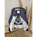 Çift Taraflı Puset Örtüsü+Puset Minderi+Puset Çarşafı 3'lü Set Indigo Aslan - İndigo