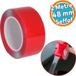 Çift Taraflı Silikon Bant Montaj Bandı Şeffaf 48 Mm X 2 Metre Güçlü Çok Amaçlı Yapıştırıcı 1 Adet