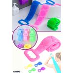 Çift Taraflı Silikon Banyo Sırt Lif Kesesi - 70 cm