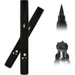 Çift Uçlu Yıldız Desenli Eyeliner - Siyah