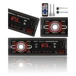 Çift USB Bluetooth Oto Teyp, Kumandalı Mp3 Çalar ve Amfi Çıkışlı - Altın