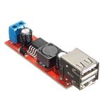 Çift USB Çıkışlı Voltaj Düşürücü Regülatör 9v-36v to 5V 3a