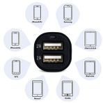 Çift USB Girişli 2.1 AMP Araç Çakmak Soketi