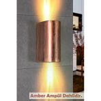 Çift Yönlü Dekoratif Duvar Aplik - Amber Işık Ampuller Dahil