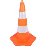 Çiftçi Burada 52 cm Kırılmaz Trafik Konisi 0,9 kg Çift Reflektifli