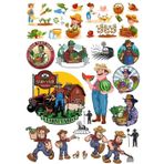 Çiftçi Sticker Set 25 Parça Telefon, Tablet, Defter, Laptop Sticker