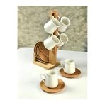 Çiftçiler C1-12-2 Bambu Tabaklı Fincan
