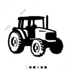 Çiftciler İçin Büyük Traktör Sticker 15cm