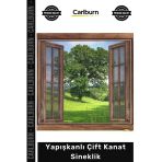 #Çiftkanat 130X150 Cm Pratik Kolay Montaj Pencere Kapı Tül Koruyucu Yapışkanlı Çift Kanat Sineklik