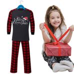 Çiftler Noel Pijamaları | Ebeveyn-çocuk Noel Eşleştirme Seti - Eşleşen Kıyafetler Ev Giyim Seti Noel ve Her Mevsime Uygun Dobooo