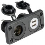 Çiftli Usb Soketi Ve Çakmak Soketi