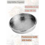 Çiğ Köfte Tepsisi 36 Cm Paslanmaz Çelik