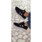Çiğdem Düz Taban Siyah-Beyaz Spor Ayakkabı 151 Unisex